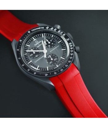 Omega - Rubber B strap for Speedmaster MoonSwatch - Tang buckle series paiement sécurisé