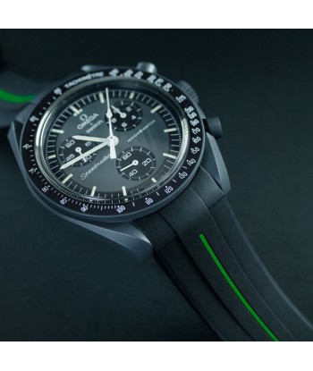 Omega - Rubber B strap for Speedmaster MoonSwatch - Tang buckle series paiement sécurisé