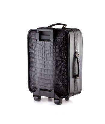 Leather suitcase  - Black alligator l'achat 