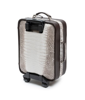 Leather suitcase - Light Himalaya crocodile rembourrage situé sous