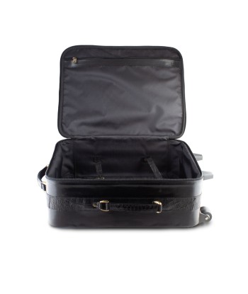 Leather suitcase  - Black alligator l'achat 