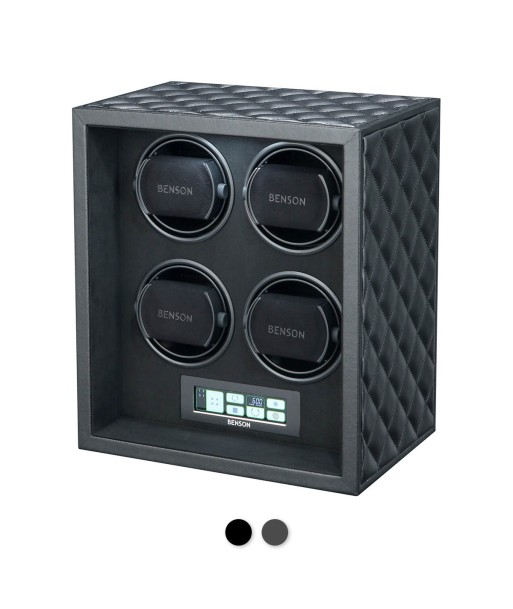 Benson Black Series Leather 4.22 - Watchwinder for 4 watches français