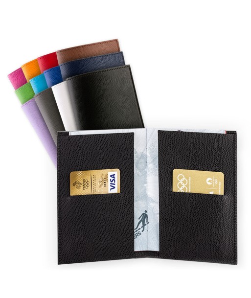 Leather Passport Holder "Essential" - Grained calf (black, blue, green, brown, orange...) le concept de la Pate a emporter 