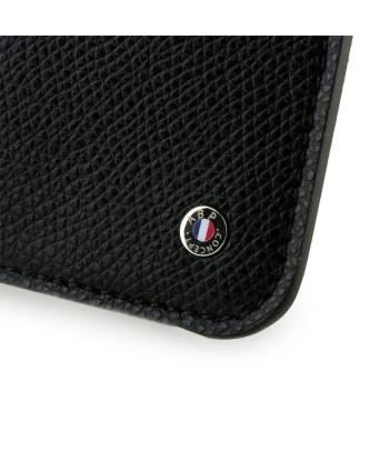 "Essential" glasses leather case - Grained calf (black, blue, green, brown, orange...) Véritable concentré