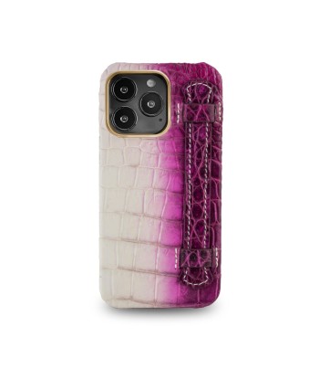 Leather iPhone HIMALAYA "Strap case" / cover - iPhone 13 ( Pro / Max ) - Genuine alligator Faites des économies