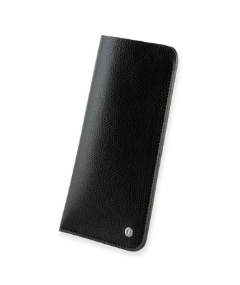 "Essential" glasses leather case - Grained calf (black, blue, green, brown, orange...) Véritable concentré