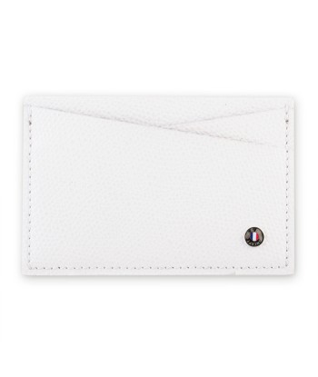 "Essential" leather card holder - Grained calf (black, blue, green, brown, orange...) de France