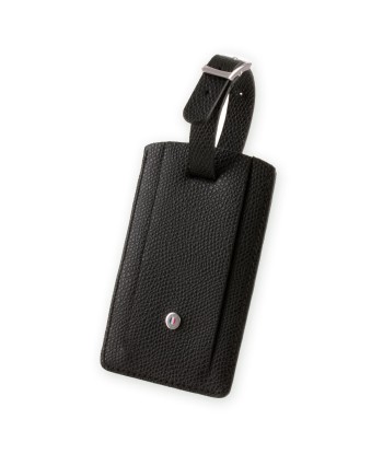 Leather luggage Tag "Essential" - Grained calf (black, blue, green, brown, orange...) ou a consommer sur place