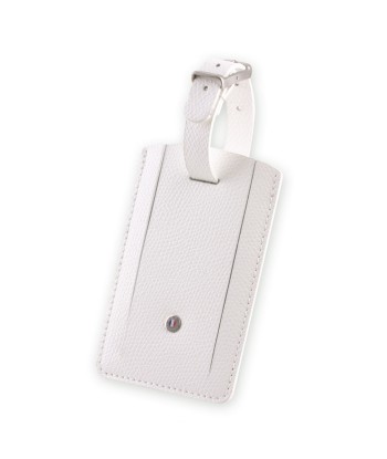 Leather luggage Tag "Essential" - Grained calf (black, blue, green, brown, orange...) ou a consommer sur place