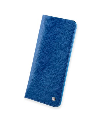 "Essential" glasses leather case - Grained calf (black, blue, green, brown, orange...) Véritable concentré