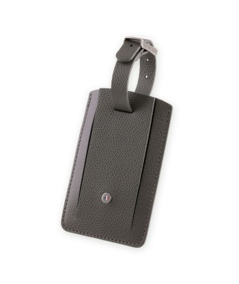 Leather luggage Tag "Essential" - Grained calf (black, blue, green, brown, orange...) ou a consommer sur place