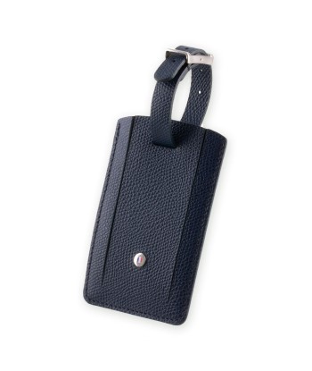 Leather luggage Tag "Essential" - Grained calf (black, blue, green, brown, orange...) ou a consommer sur place