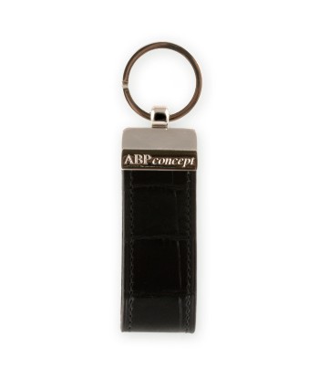 "Essential" leather key holder - Alligator (black, blue, green, brown, orange...) Véritable concentré