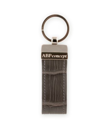 "Essential" leather key holder - Alligator (black, blue, green, brown, orange...) Véritable concentré