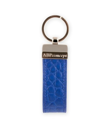 "Essential" leather key holder - Alligator (black, blue, green, brown, orange...) Véritable concentré