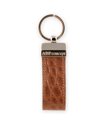 "Essential" leather key holder - Alligator (black, blue, green, brown, orange...) Véritable concentré