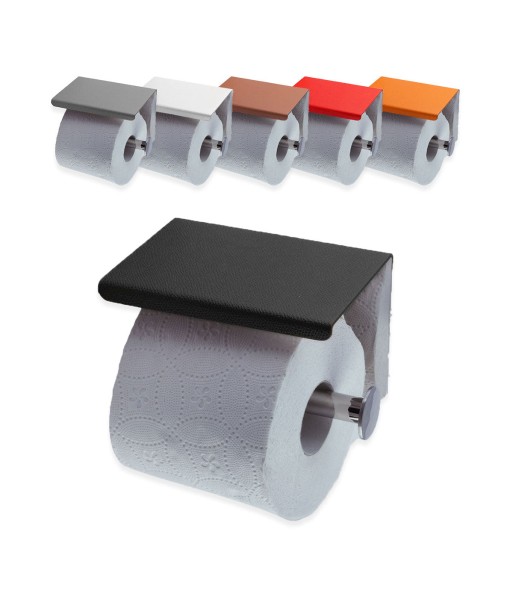 Leather toilet paper dispenser - Grained calf en ligne des produits 