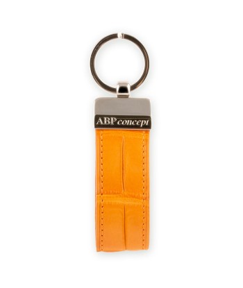 "Essential" leather key holder - Alligator (black, blue, green, brown, orange...) Véritable concentré