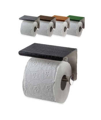 Leather toilet paper dispenser - Alligator À commander