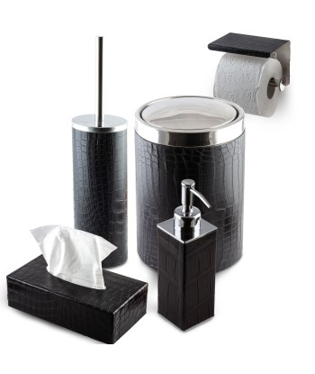 Leather small trash can - Alligator Le MVP de beaucoup