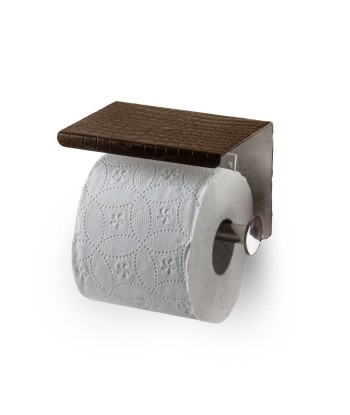 Leather toilet paper dispenser - Alligator À commander