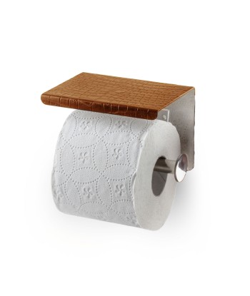 Leather toilet paper dispenser - Alligator À commander