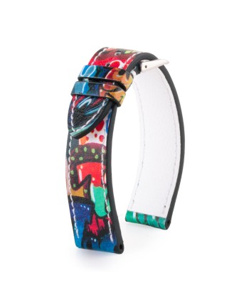 "Street Art" leather watch band - Calf plus qu'un jeu 