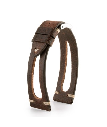 "Sparta" vintage strap  - Leather watch strap - Aged calf (black, brown) Les êtres humains sont 