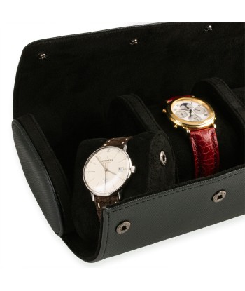 Travel case - Watch roll for 3 watches - Black, grey, blue, brown votre