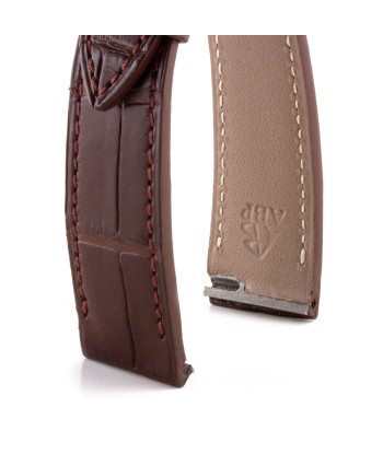 Cartier Santos Dumont (new models 2023) - Leather watch band - Alligator (black, grey, brown, blue) pas cheres