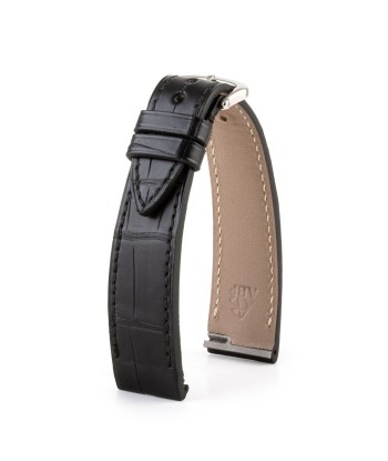 Cartier Santos Dumont (new models 2023) - Leather watch band - Alligator (black, grey, brown, blue) pas cheres