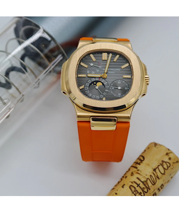 Patek Philippe Nautilus - Tempomat - FKM rubber integrated watchband (black, blue, orange, kaki...) Le MVP de beaucoup