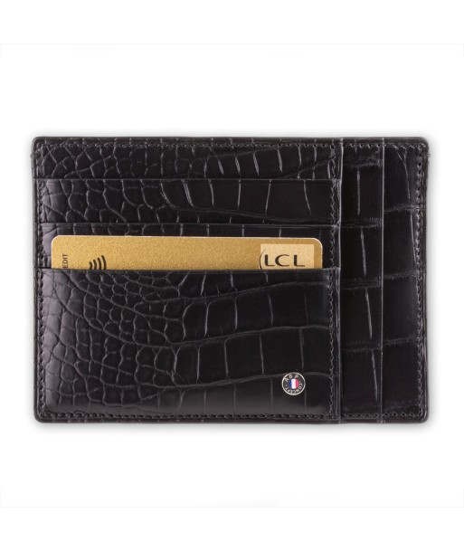 Credit card case XXL "Essential Black Alligator" votre