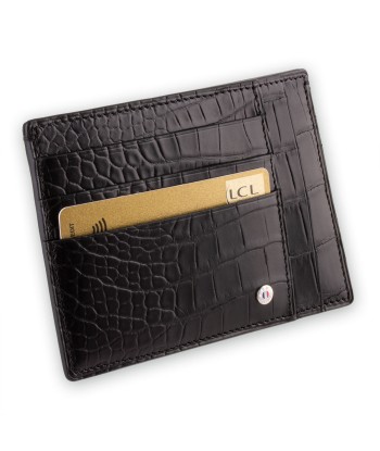 Credit card case XXL "Essential Black Alligator" votre