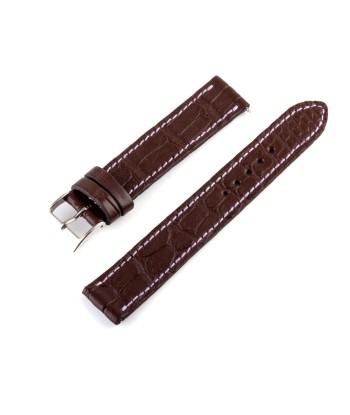 Alligator "Solo" leather watch band - 17mm width (0.67 inches) / Size M (n° 6) online