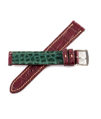 Alligator "Solo" leather watch band - 17mm width (0.67 inches) / Size M (n° 8) prix pour 