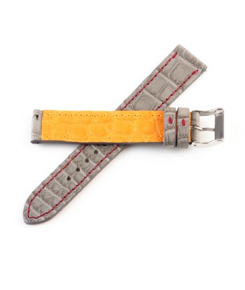 Alligator "Solo" leather watch band - 17mm width (0.67 inches) / Size M (n° 10) 2023