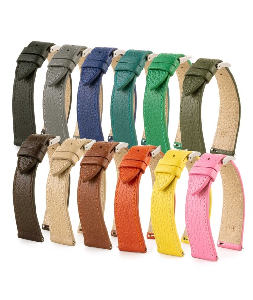 Leather watchband - Buffalo (black, blue, green, brown, kaki...) vente chaude votre 