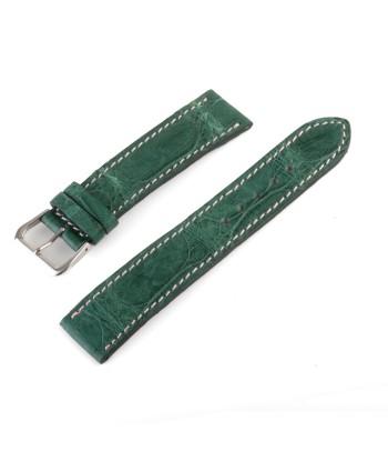 Alligator "Solo" leather watch band - 20mm width (0.79 inches) / Size M (n° 6) En savoir plus