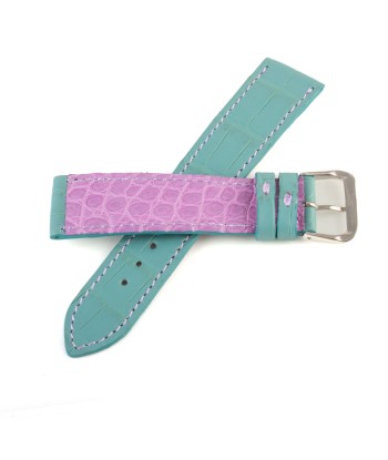 Alligator "Solo" leather watch band - 20mm width (0.79 inches) / Size M (n° 10) meilleur choix