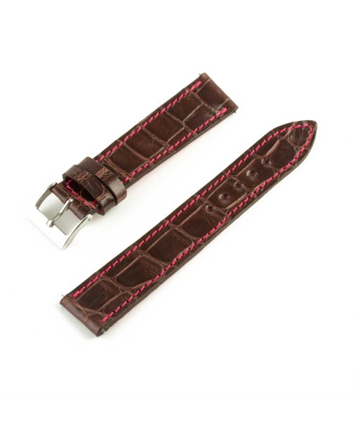 Alligator leather "Solo" watch band - 18mm width (0.71 inches) / Size M (n° 4) l'achat 