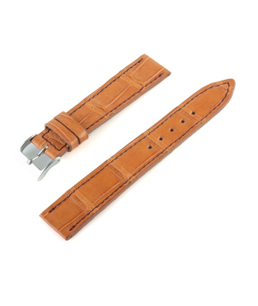 Alligator leather "Solo" watch band - 18mm width (0.71 inches) / Size M (n° 5) une grave pollution 