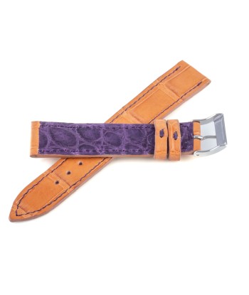 Alligator leather "Solo" watch band - 18mm width (0.71 inches) / Size M (n° 5) une grave pollution 