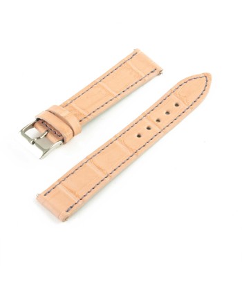 Alligator leather "Solo" watch band - 18mm width (0.71 inches) / Size M (n° 7) Comparez et commandez 