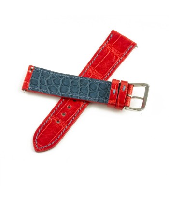 Alligator "Solo" leather watch band - 21mm width (0.83 inches) / Size M (n° 3) votre