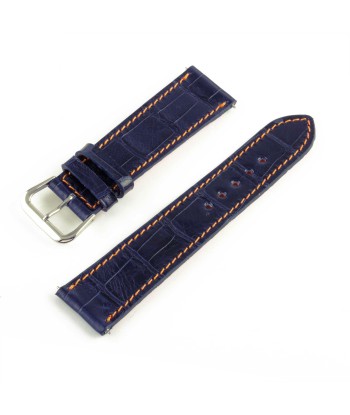 Alligator "Solo" leather watch band - 21mm width (0.83 inches) / Size M (n° 4) de la marque