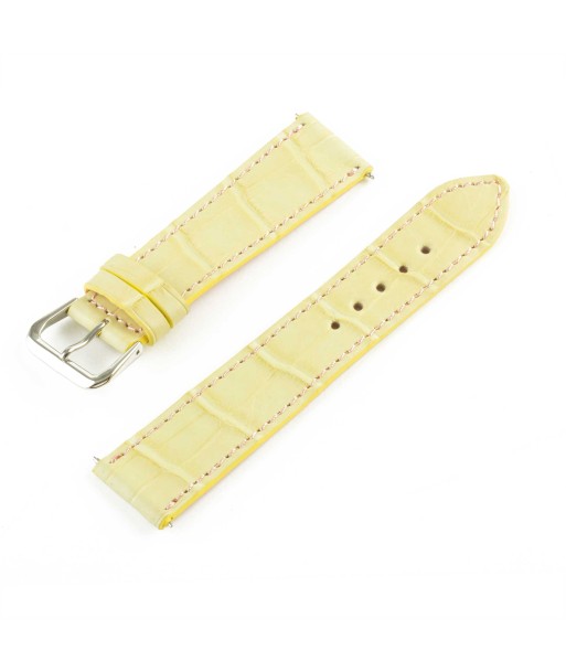 Alligator "Solo" leather watch band - 21mm width (0.83 inches) / Size M (n° 5) vente chaude votre 