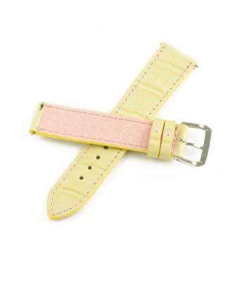 Alligator "Solo" leather watch band - 21mm width (0.83 inches) / Size M (n° 5) vente chaude votre 