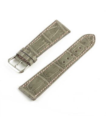 Alligator "Solo" leather watch band - 22mm width (0.87 inches) / Size M (n° 1) 2023