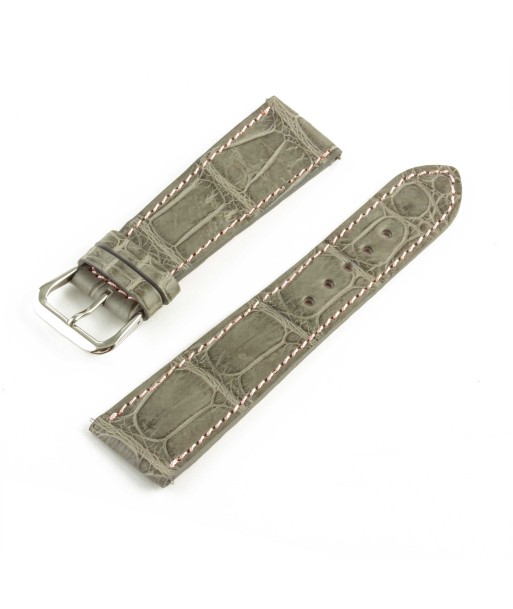 Alligator "Solo" leather watch band - 22mm width (0.87 inches) / Size M (n° 1) 2023